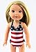 American Fashion World Red, White, and Cute Bathing Suit -Fits 14 Inch Wellie Wisher Dolls | 14 Inch Doll Clothing