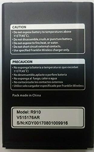 Battery for Franklin Wireless R910 V515176AR Mobile Hotspot