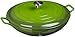 AmazonBasics Enameled Cast Iron Covered Casserole - 3.3-Quart, Green