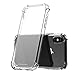 iPhone X Case, Ultra Thin and Slim Clear Soft TPU Bumper Hard Back Panel Anti-Scratch Protective Cover for Apple iPhone X 10 (Clear)
