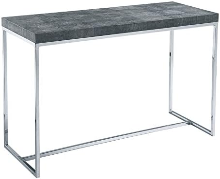 Reual James 901-040 Metropolitan Console Table, Charcoal Shagreen