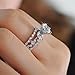 TraveT Women Girls Diamond Leaves Crystal Zircon Ring Jewelry