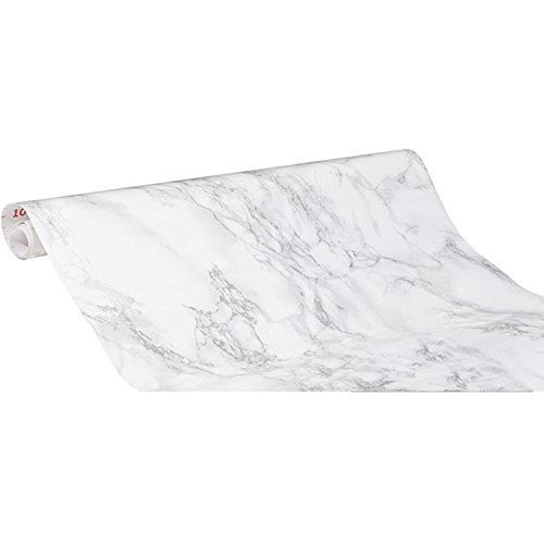 d-c-fix Self-Adhesive Film, Grey Marble (35" x 15', Grey)