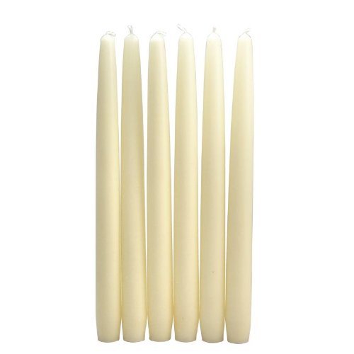 MONTGOMERY INDUSTRIES Ivory Taper Candles 10" (12 Pack) Vot-035