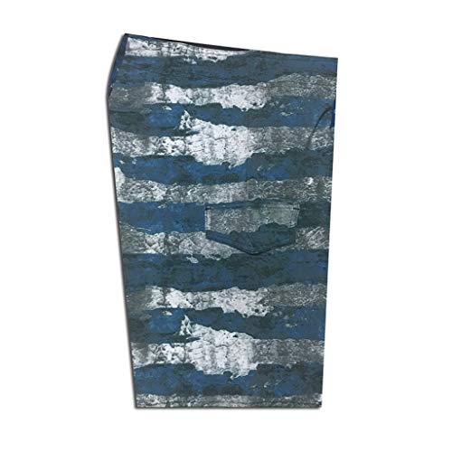 Men Spring Summer Star Stripe Print Beach Shorts Casual Quick Dry Beach Shorts Swim Trunk (Dark Blue, 36)