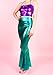 Sidecca Faux Leather Wet Look Metallic Mermaid Costume Maxi Skirt