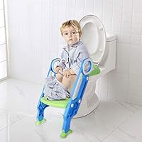 VONKY Potty Training Toilet Seat with Step Stool Ladder for Boy and Girl Baby Toddler Kid Children