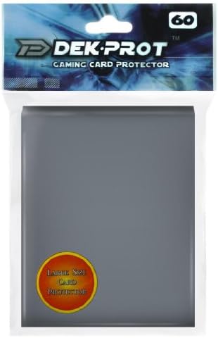 Standard D Dek Prot Flat Gaming Card Sleeves Darksteel Grey 60 Count