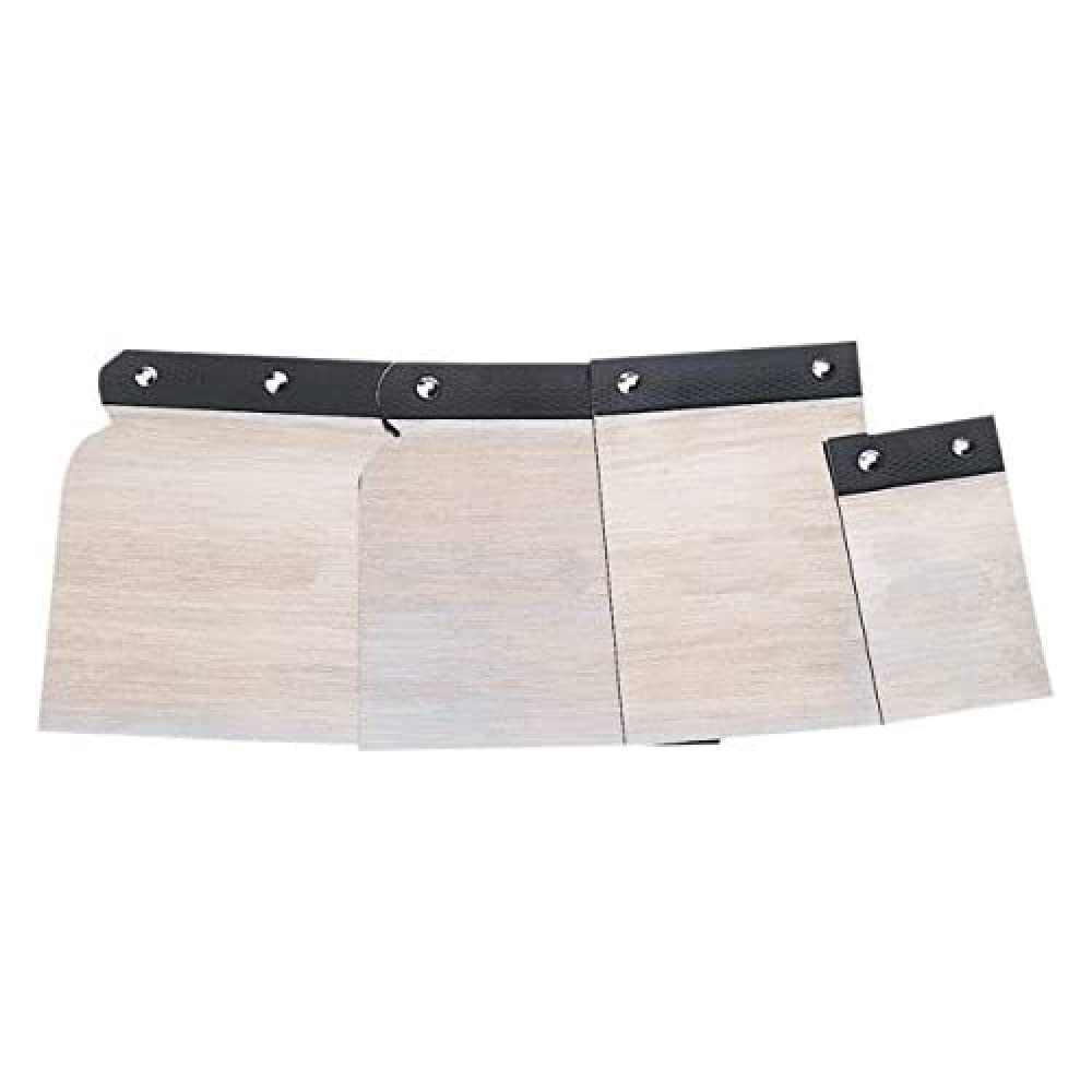 Bahco 22209004B Body Work Scrapers Set, Silver/Black, Set of 4 Piece