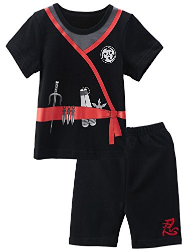Mombebe Baby Boys' 2 Pieces Ninja Costume Shorts Sets