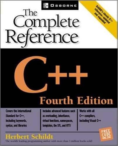 c++ the complete reference 4th edition herbert schildt