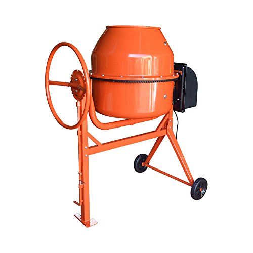 DBM IMPORTS 8.5 CU FT Electric Steel Stucco Concrete Cement Mixer 250L Construction Mortar Stone Mixing Machine 36RPM 2880r/min