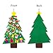 DIY Felt Christmas Tree with 31pcs Ornaments,Xmas Gifts for Kids New Year Handmade Christmas Door Wall Hanging Decorations,Felt Christmas Tree for Kids Wall
