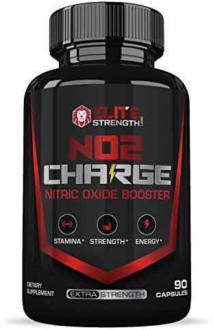 Nitric Oxide Supplements :: Muscle Builder :: Extra Strength Formula :: Boost Stamina :: Supports Strength and Power :: Increase Energy :: 90 Capsules Per Bottle :: Elite Strength Labs