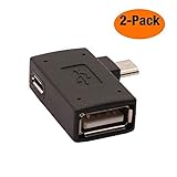 AuviPal 2-in-1 Powered Micro USB OTG Adapter 90