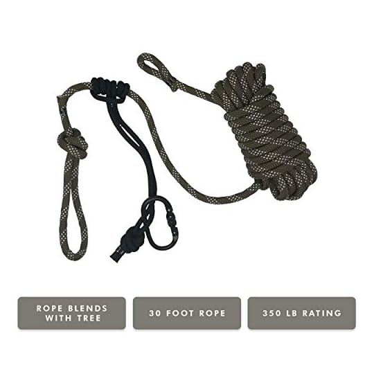 Proven Wild Treestand Lifeline Rope for Hunting - 30 ft Harness