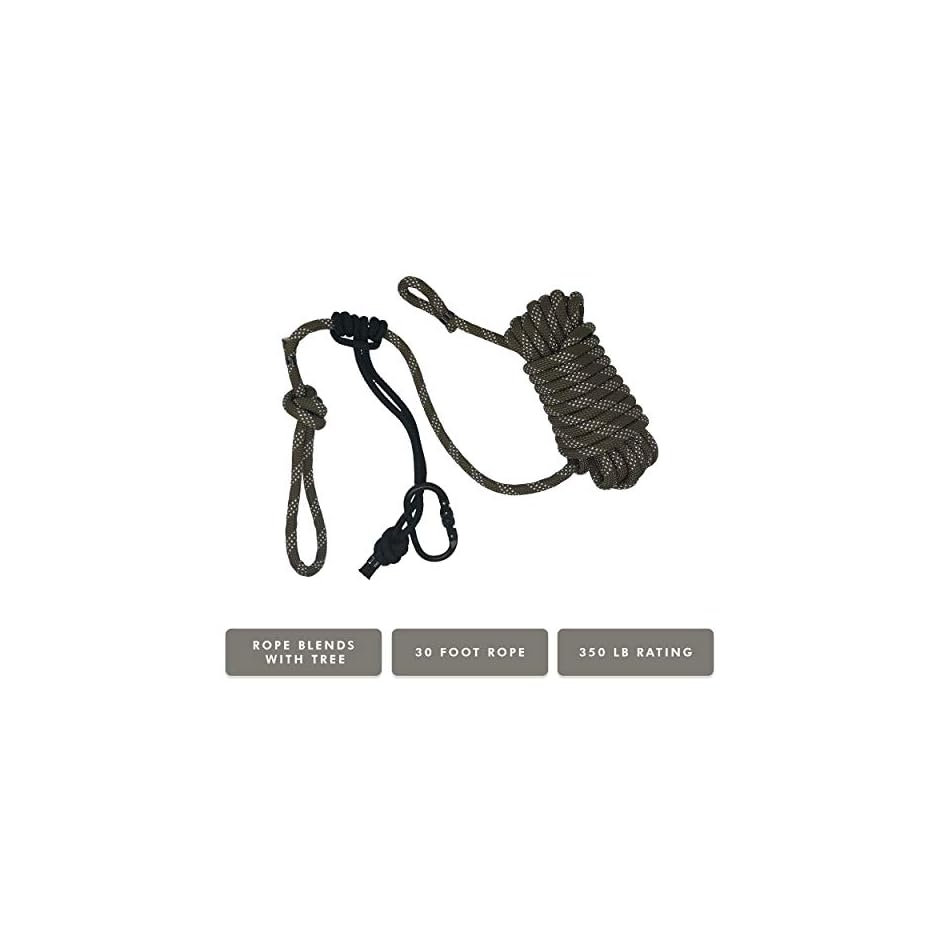 Proven Wild Treestand Lifeline Rope for Hunting - 30 ft Harness