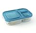 Multi-color 6 PACK. 3 compartment reusable food storage containers-Bento Lunch Box set best for kids lunch & Meal Prep. Easy Storage, suitable for Freezer-Microwave and dishwasher. Premium BPA free