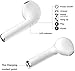Bluetooth Headphones.Wireless Headphones Stereo in-Ear Earpieces with 2 Wireless Built-in Mic Earphone and Charging Case for Most