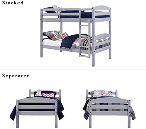 better homes and gardens leighton twin over twin wood bunk bed