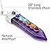 7 Chakra Amethyst Pendant Necklace, Healing Point Pendants, 20