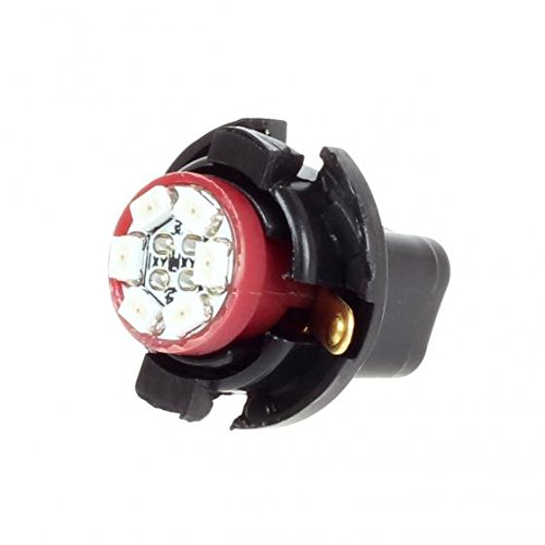 10X Red T10 194 6SMD LED Dash Bulbs With Twist Lock Sockets – Bright Gauge Cluster Lights
