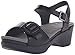 Dansko Women's Sue Black Full Grain Wedge Sandal