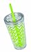 Copco Minimus 24oz Double Wall Insulated Tumbler with Removable Straw - BPA-Free Tritan Plastic, Leak-Proof Quarter-Turn Lid, Dishwasher Safe Travel Mug for Cold Beverages On-the-Go (Lime Green)