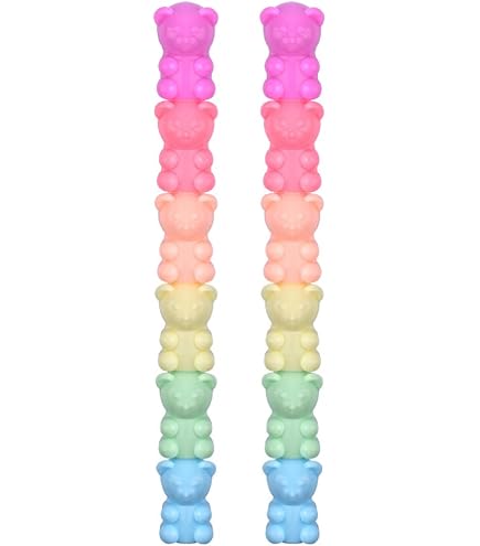 Geddes Raymond Gummy Bear Scented Pencil Toppers - Pack Of 24 - Fun And Colorful School Supplies For Kids