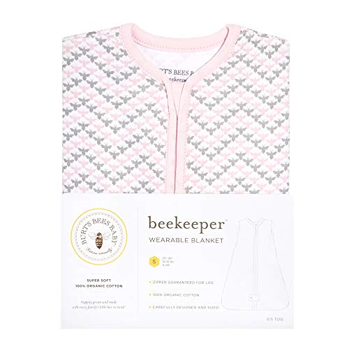 Burt's Bees Baby Unisex Baby Wearable Blanket, 100 Organic Cotton