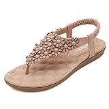 Start Women Summer Bohemia Flower Beaded Flip-flop Sandals Shoes B Type