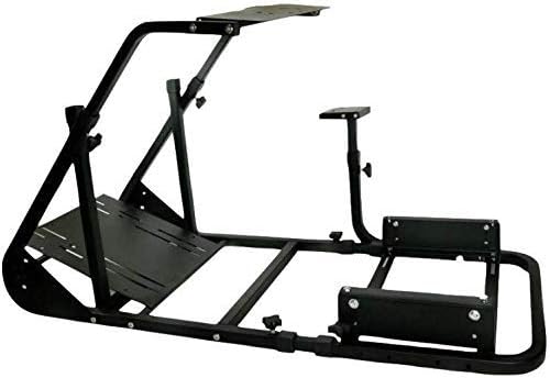Marada Racing Cockpit Frame Suitable for G25 G27 G29 G920 Without Wheels Pedals and Real Racing Seat Driving Simulator Cockpit with Capacity 220LBS
