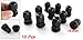 uxcell 10 Pcs PG9 Black Plastic IP67 Waterproof Cable Connectors