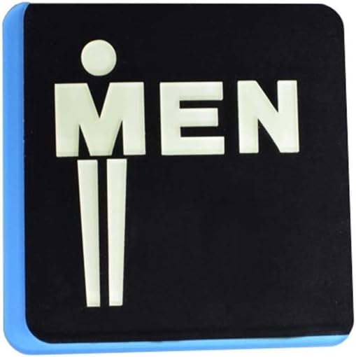 Door Sign, Men And Women Toilet Sign BYDNB Bathroom Signs Luminous Creative House Washroom Signage (Color : Men)