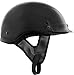 Fuel Helmets SH-HHGL16 HH Series Half Helmet, Gloss Black, Large
