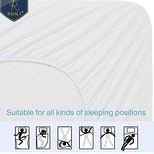 Full Size Premium 100% Waterproof Mattress Protector-Vinyl Free, Hypoallergenic Fitted Mattress Protector - 10 Year Warranty - Thumbnail 6