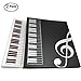 WOGOD Music Sheet File Paper Documents Storage Folder Holder Plastic.A4 Size,40 Pockets (1Black+1Transparent)