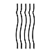29.5 inch x 1 inch Black Aluminum Silhouette Balusters (15 Pack), Wood and Composite Deck Railing Compatible, Semigloss Finish, Wrought Iron Look