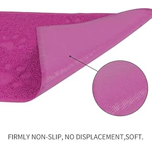 Petxt, tappetino per lettiera per gatti, facile da pulire, impermeabile e resistente, con cuscinetto di controllo della… - immagine 5