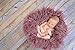 Outgeek Newborn Baby Photography Props Blanket Long Hair Photography Wrap Shaggy Area Rug Baby Photo Prop (Purple)