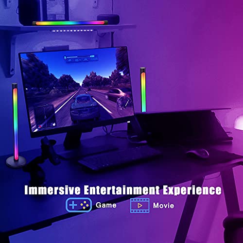 Toocking Ambient Lighting Bars,Music Sync Smart LED Light Bar with App & Remote Control,Multi-Mode Bluetooth Play RGB Light Bar with Timer,Dimmable Ambient Backlight for TV/PC,Gaming,Bedroom,Party