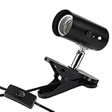 Wuhostam Reptile Clamp Heat Lamp Fixture Holder, Suitable for Aquarium, Reptiles, Brooder Coop, Pet, Plants, Lizard, Turtle, Chameleon, Spider, Snake, Adjustable, 4 Feet Cord