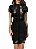REPHYLLIS Women's Vintage Sexy Clubwear Night Cocktail Party Dress XL Black