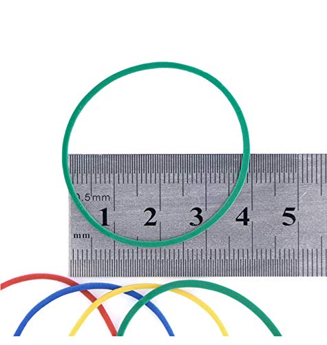 200pcs 38mm(1.5in) Multi Color Rubber Bands Elastics Bands Sturdy Rubber Bands for Home or Office use