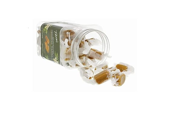 TARA’S GOURMET VANILLA CARAMELS | HAND CRAFTED ALL NATURAL CANDY | CREAMY & INDIVIDUALLY WRAPPED WITH REAL BUTTER (20 OZ)