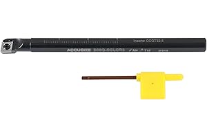 Accusize Industrial Tools 1/2'' by 7'' Overall Length, Rh Sclcr Indexable Boring Bar with Ccgt32.5-Akh01 Carbide Insert Cutti