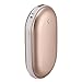 Baisidai Gold Color 5000Mah Portable USB Charger Pocket Electric Hand Warmer Rechargeable Heater (Gold)