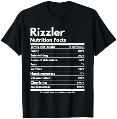 Amazon.com: W Rizz Nutrition Facts Funny W Rizz Saying Rizz T