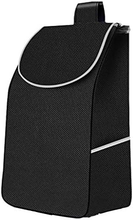 FKDECHE Black Shopping Trolley Replacement Bag/Shopping Cart Bag/Spare Trolley Bag 33L