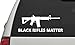 Black Rifles Matter AR-15 Decal Sticker for Car/Truck - White 6